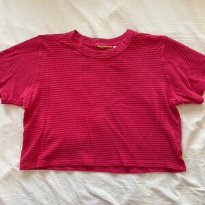 Big Bud Press used Raspberry Honeycomb Boxy Crop sz XS M